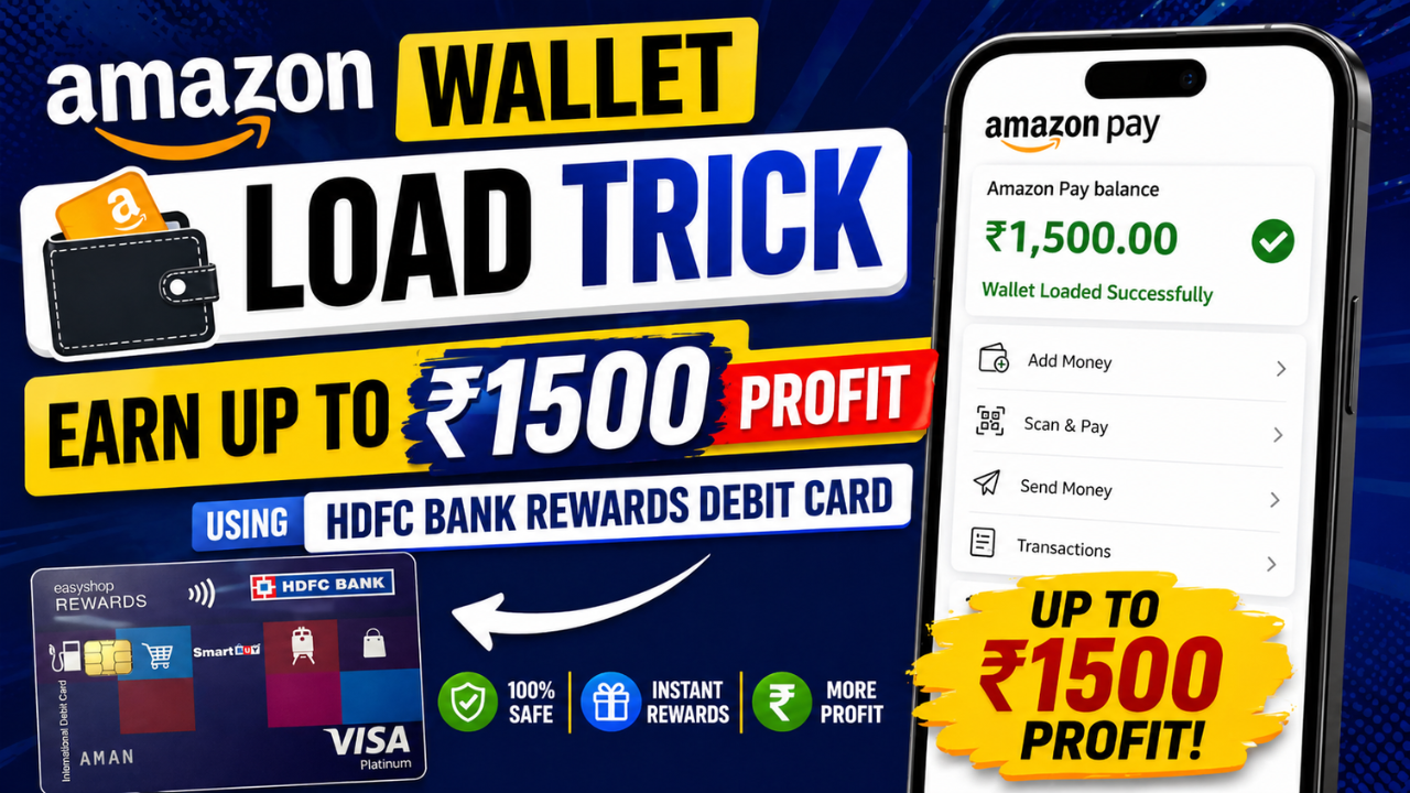 🚀 Amazon Wallet Load Trick x HDFC Reward Debit Card