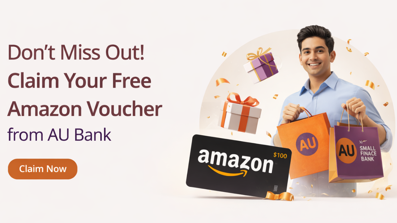 AU Bank Credit Card Spend Offer: Earn Amazon Vouchers With Every Milestone!