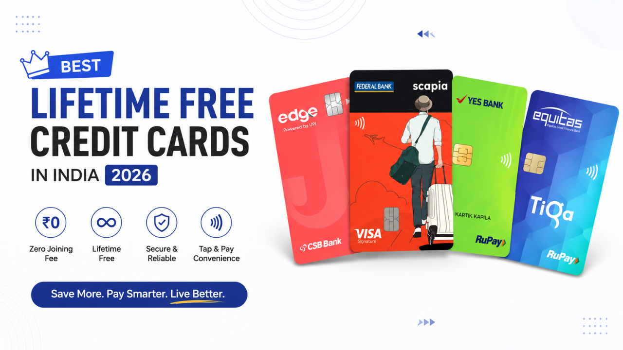 Best Lifetime Free Credit Cards in India (2026 Update) — Stop Paying Annual Fees!