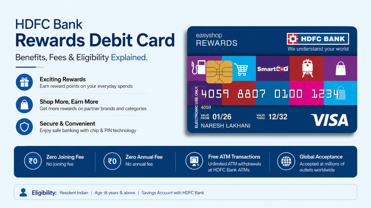 HDFC Bank Rewards Debit Card Benefits, Fees & Eligibility Explained