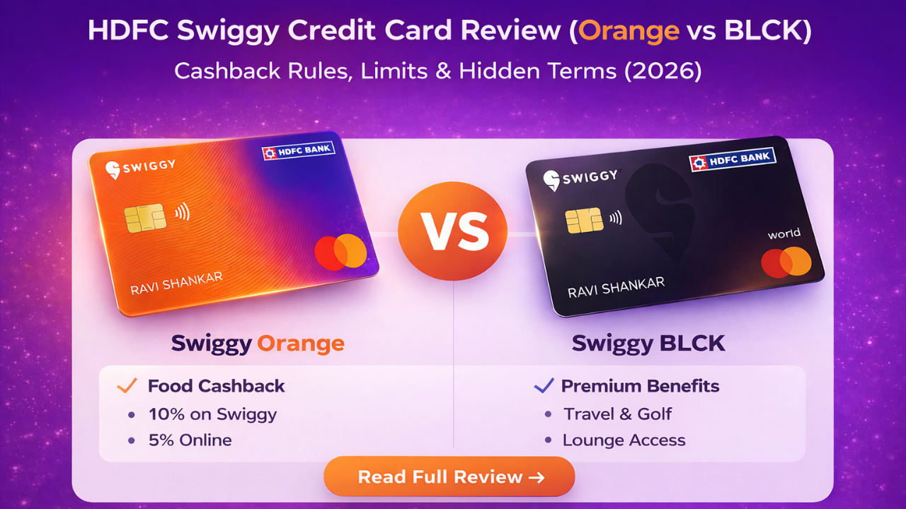 HDFC Swiggy Credit Card Review (Ornge & BLCK): Cashback Rules, Limits & Hidden Terms (2026)