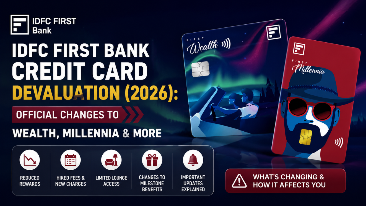 IDFC First Bank Credit Card Devaluation (2026): Official Changes to Wealth, Millennia & More