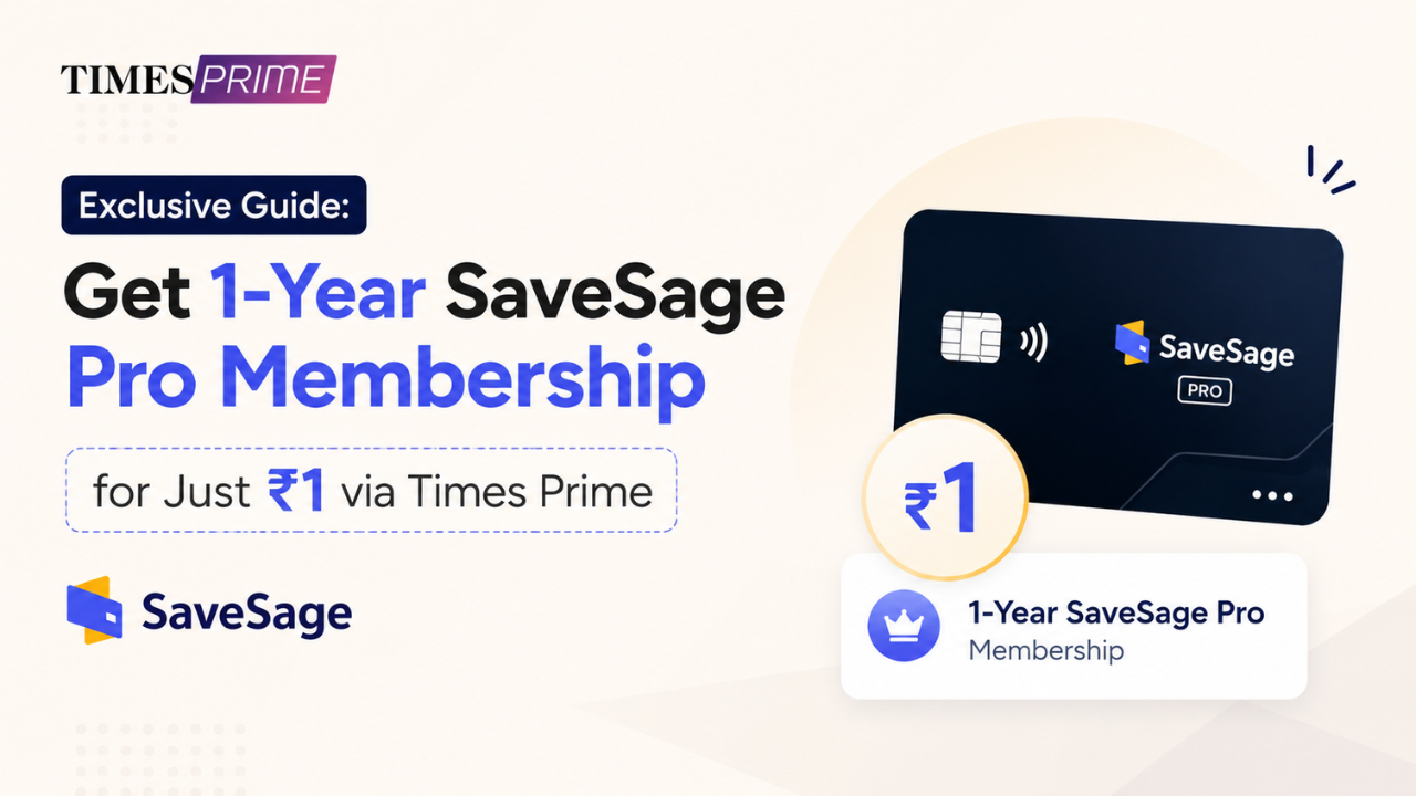 Exclusive Guide: Get 1-Year SaveSage Pro Membership for Just ₹1 via Times Prime