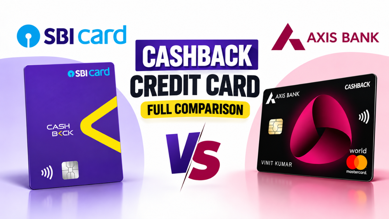 SBI Cashback vs Axis Bank Cashback Credit Card: Full Comparison & Live Calculator