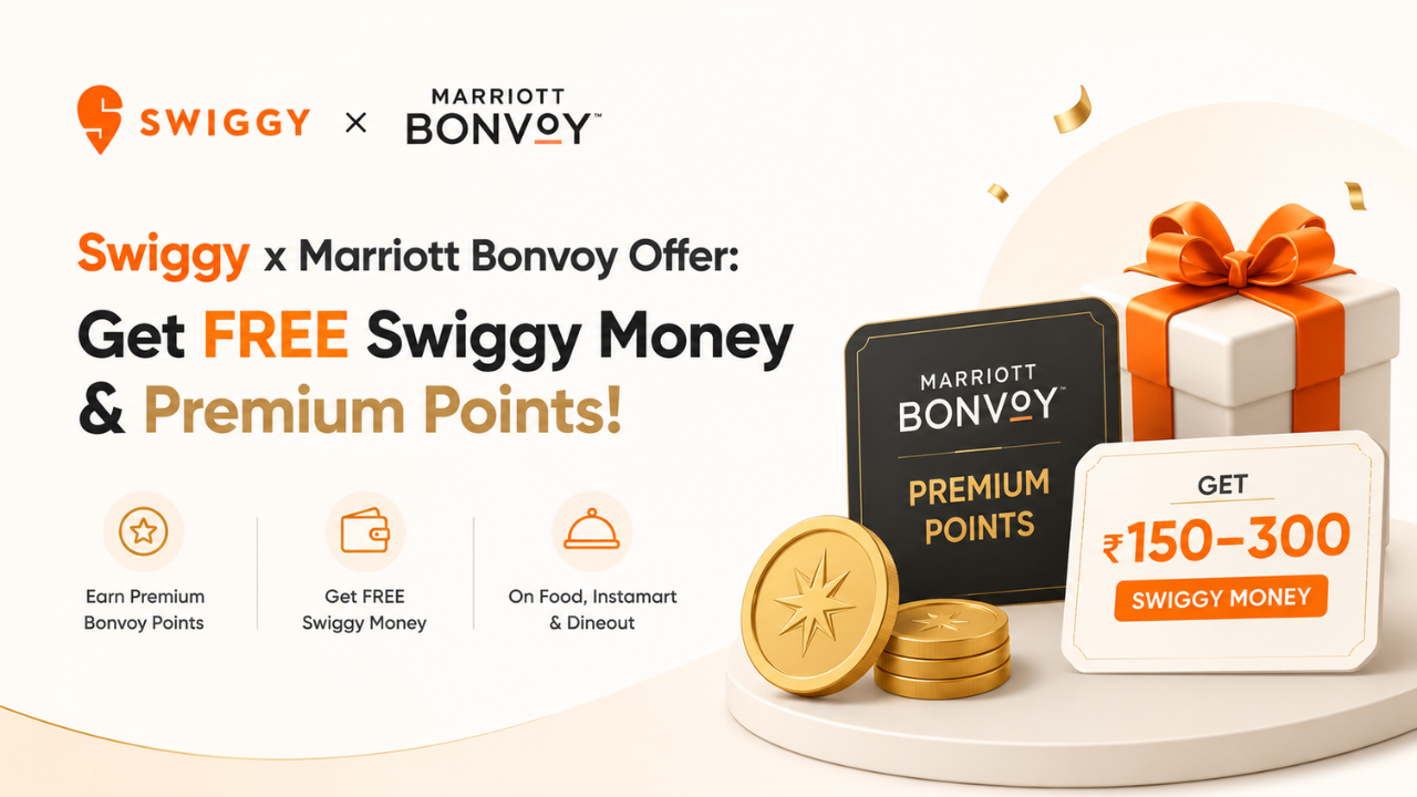 Swiggy x Marriott Bonvoy Offer: Get Free Swiggy Money & Premium Points!