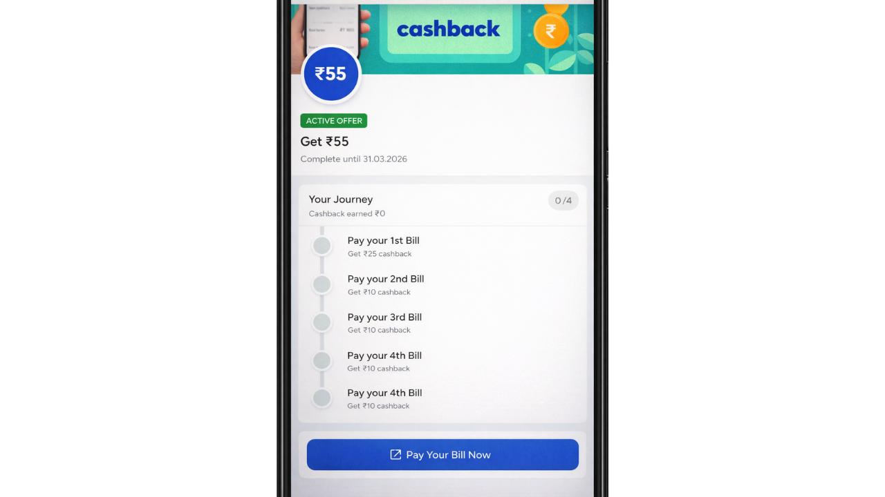Tide App March Offer: Get Flat ₹55 Cashback on Credit Card Bill Payments!